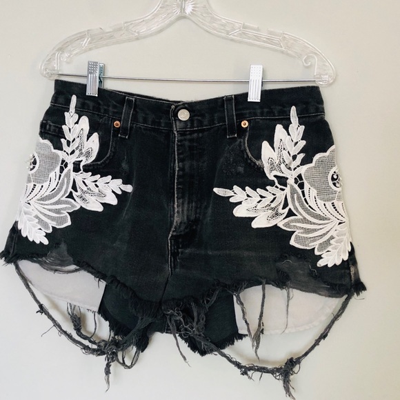 LF Pants - LF FURST OF A KIND Distressed Floral Shorts